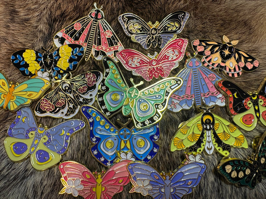 Assorted Butterfly & Moth Pins