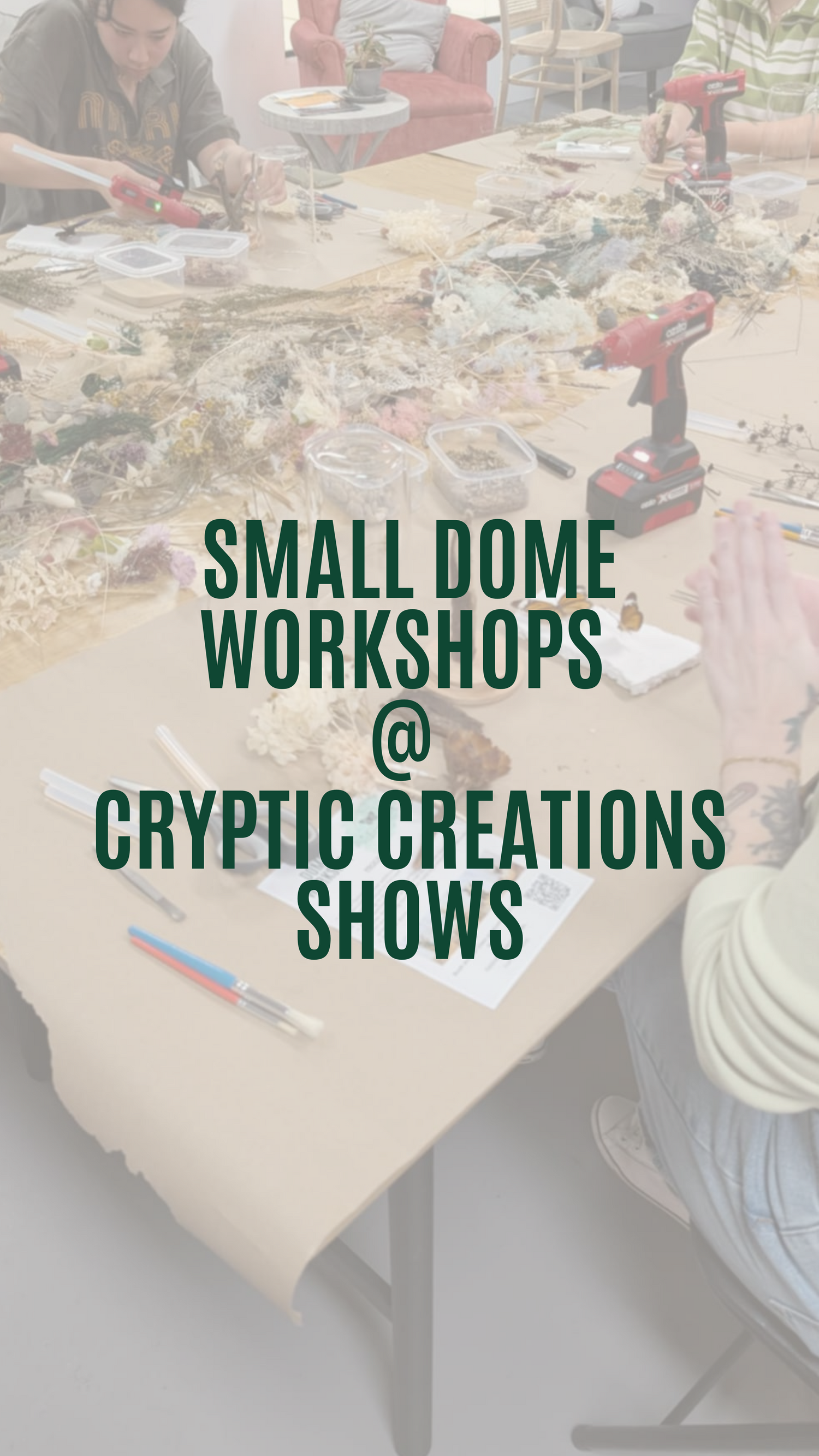 Cryptic Creations Show Workshops
