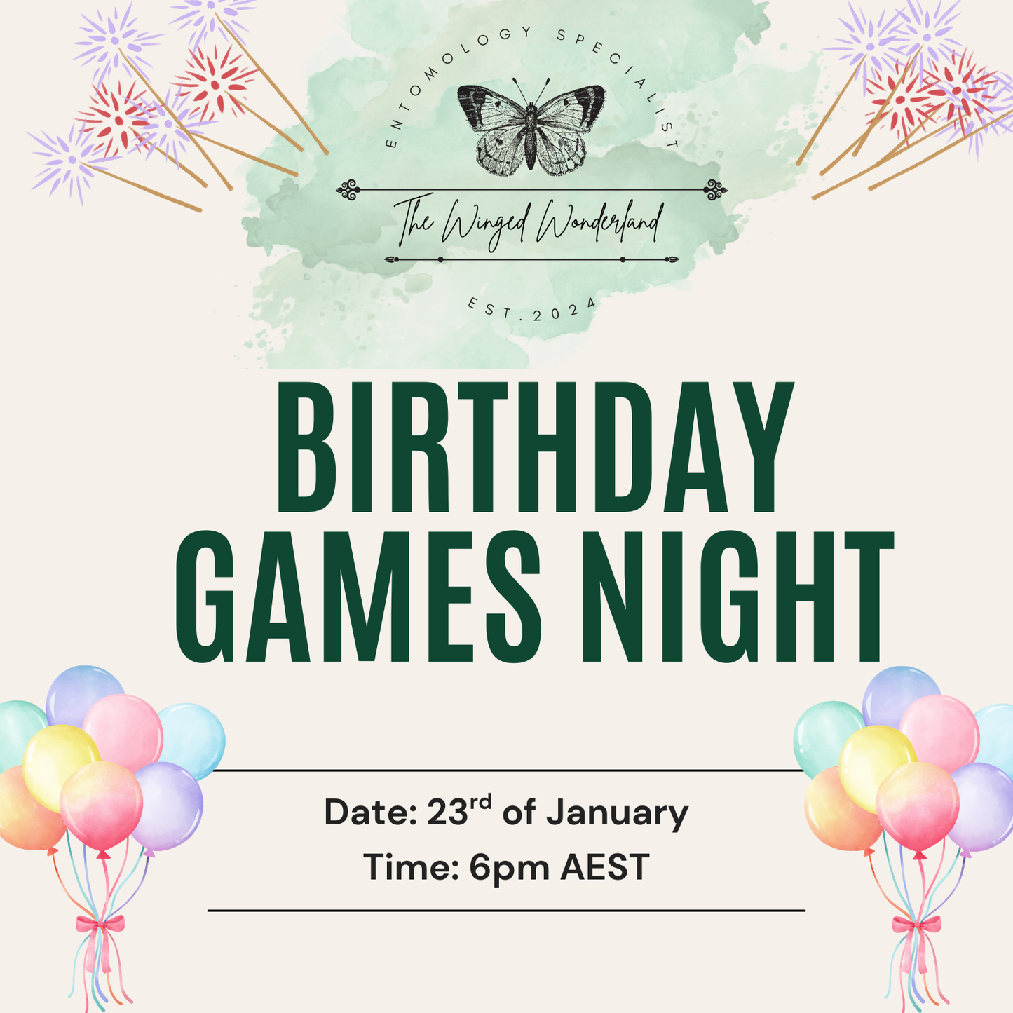 Birthday Games Night Boxes